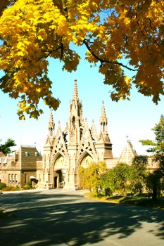 Main Green-Wood Entrance, by Jeff Richman