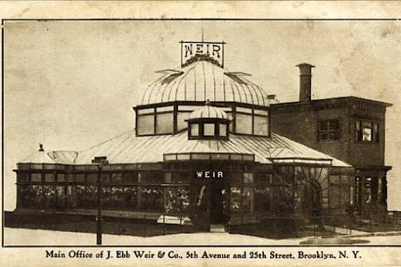 The Weir Greenhouse, about a century ago, soon after it was built.