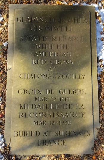 Stone, flush with the ground, at Green-Wood cemetery.