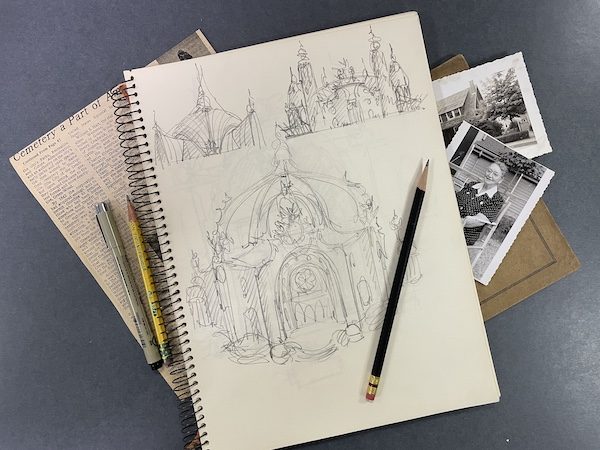 sketchbook cemetery photos