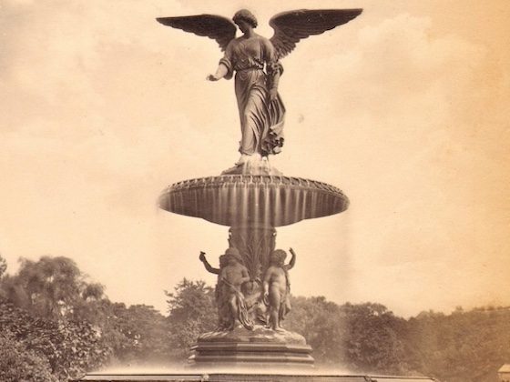 angel of the waters fountain statue